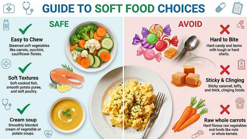 Safe and avoid foods for denture wearers